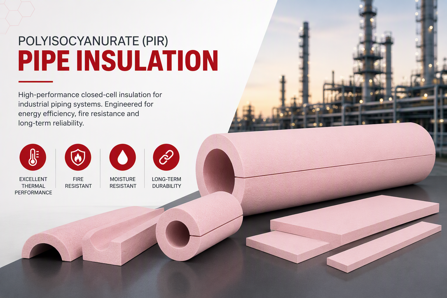 PIR/PIC insulation closed cell